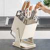 Knife Rack Kitchen Household Countertop Knife Holder Integrated Knife Block Storage Rack Detachable Draining No Installation Nee