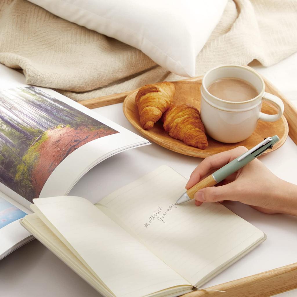 Ручка-карандаш Mitsubishi Jet Stream BAMBOO Sage многофункциональная 4&1 0.5 MSXE5200B5.52