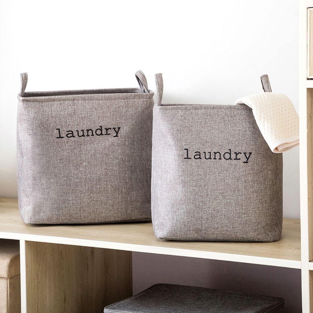 EVA Clothes Storage Crate Thick Jute Clothes Storage Basket Portable Toys Organizer for Home
