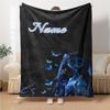 Custom Name Nighttime Butterfly Dreams Party Blanket For Couch Bed Plush Cozy Fuzzy Blanket Super Soft Warm Blankets For Fall And Winter 0916157