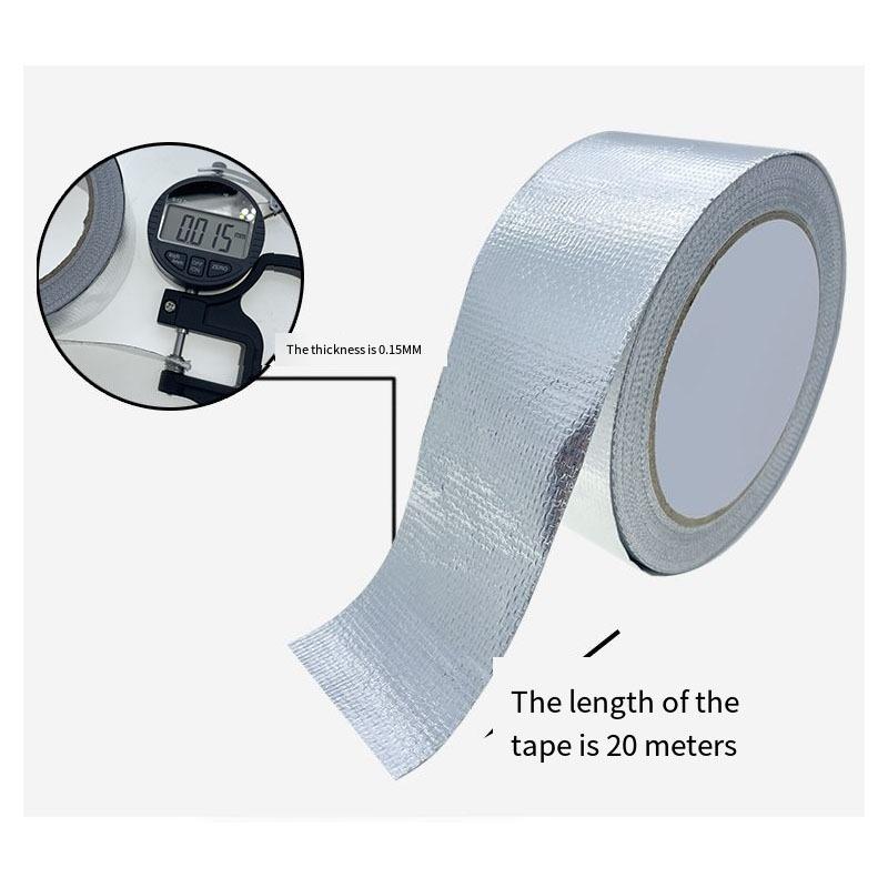 Утолщенная стекловолоконная алюминиевая фольга лента для вытяжки, кондиционера, трубы, кухни, высокотемпературная водонепроницаемая универсальная лента