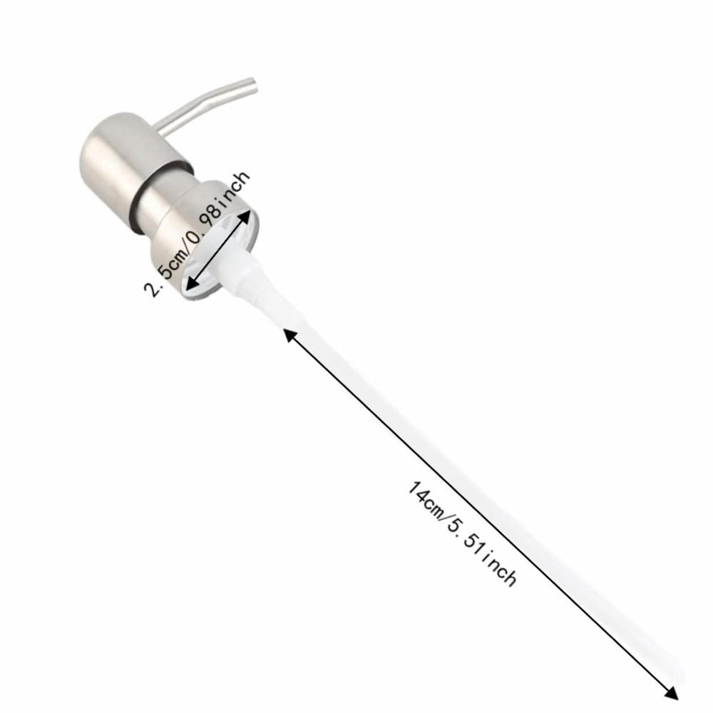 Rust Proof Pump Replacement Head Stainless Steel Soap Dispenser Pump  Bathroom Kitchen Use