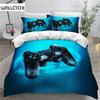 Геймерский комплект постельного белья для мальчиков, игровой комплект постельного белья для подростков, чехол для видеоигр, чехол для PlayStation King Size, 2/3 шт., пододеяльник