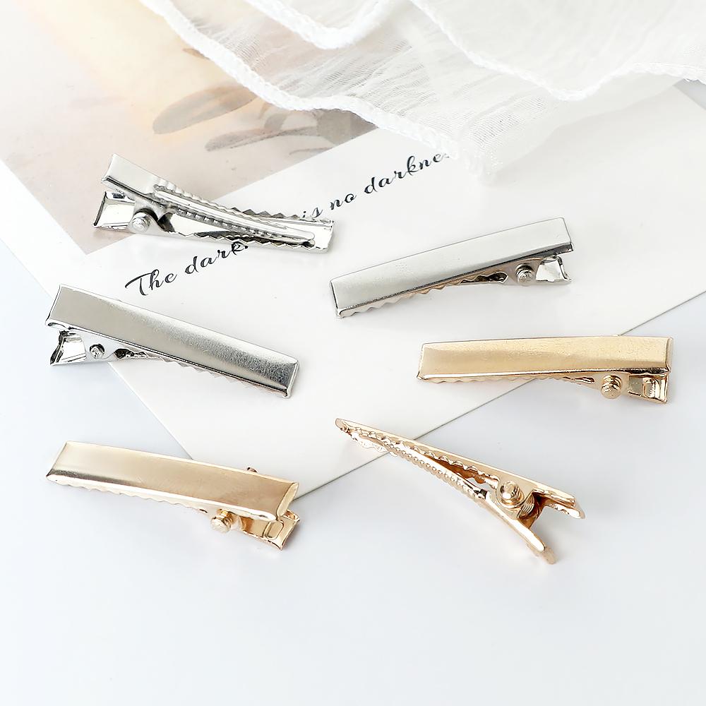 100pcs 3.0cm Metal Hair Alligator Clips Women Girls Small DIY Hair Clip Jewelry Hairpin Hair Styling Tools Accessories