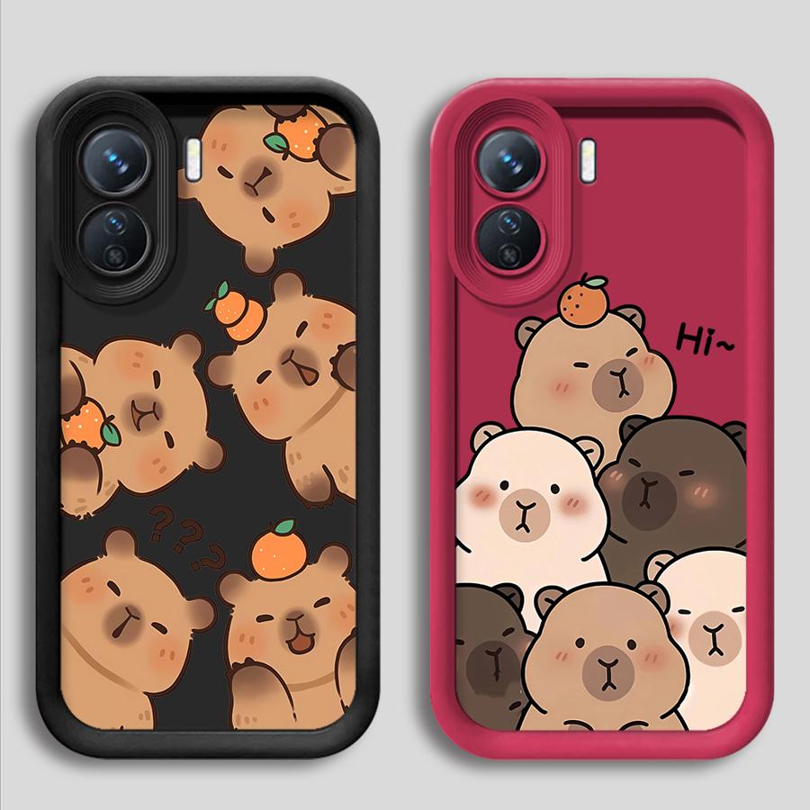 Мягкий чехол для телефона для Xiaomi Redmi 12C 14C 10C 13C 9C 9T 10A 9A A2 A1 + A3 Мультяшная милая капибара