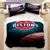 Detroit Pistons Basketball Theme Bedding(1 * duvet cover + 2 * pillowcase, without core) Christmas birthday gift Duvet cover and pillowcase