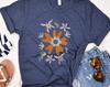Boho Wildflower Unisex T-Shirt, Colorful Floral Tee