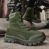 2024 New Men's Winter Snow Boots Platform High Quality Outdoor Boots  Leather Desert Work Ankle Boot Lace-Up Warm Boot