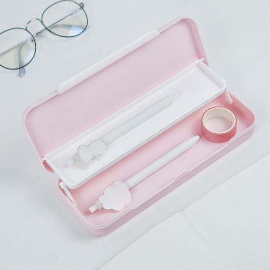 Wear-resistant Pencil Case Smooth Edge PP Large Capacity Portable Pen Box for School