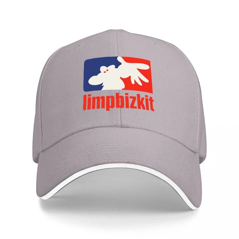 Limp Bizkit Logo Baseball Cap Classic Black Hat with Red White and Blue Design Inspired by Style Music Band Merchandise