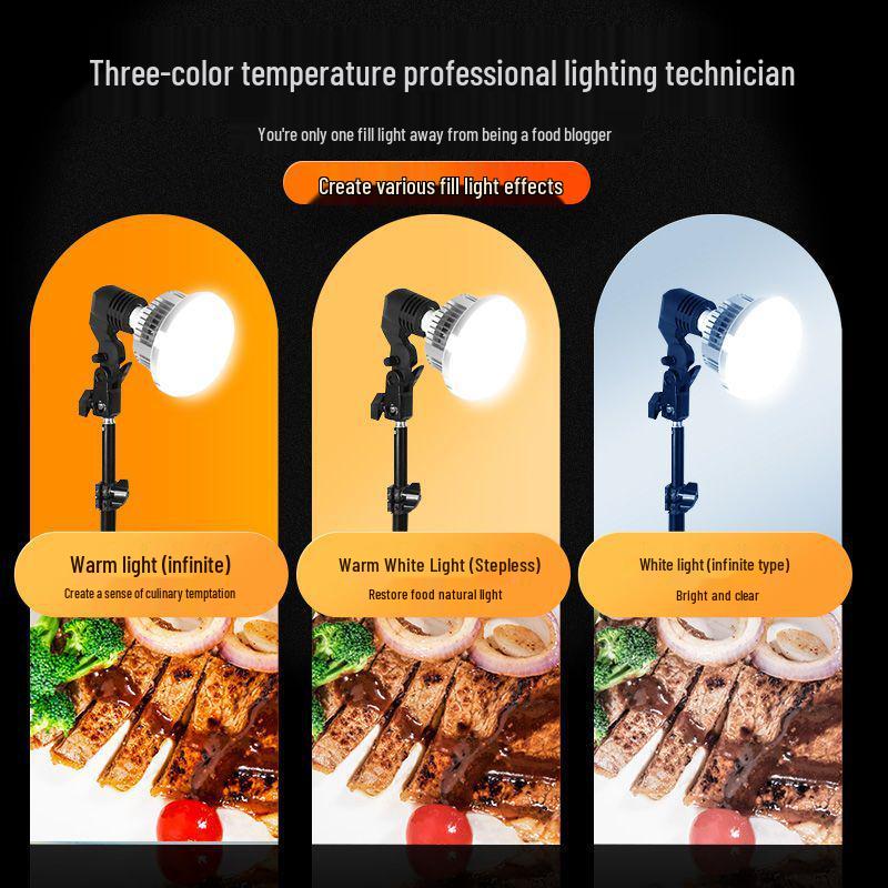 Профессиональная настольная стойка для освещения для фуд-фотографии для видео и прямых трансляций в помещении