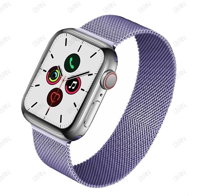 Миланская петля для ремешка часов 44 мм 45 мм 40 мм 41 мм 46-42 мм браслет pride iwatch series 9 8 7 6 SE 5 4 10 ultra 2 49 мм ремешок