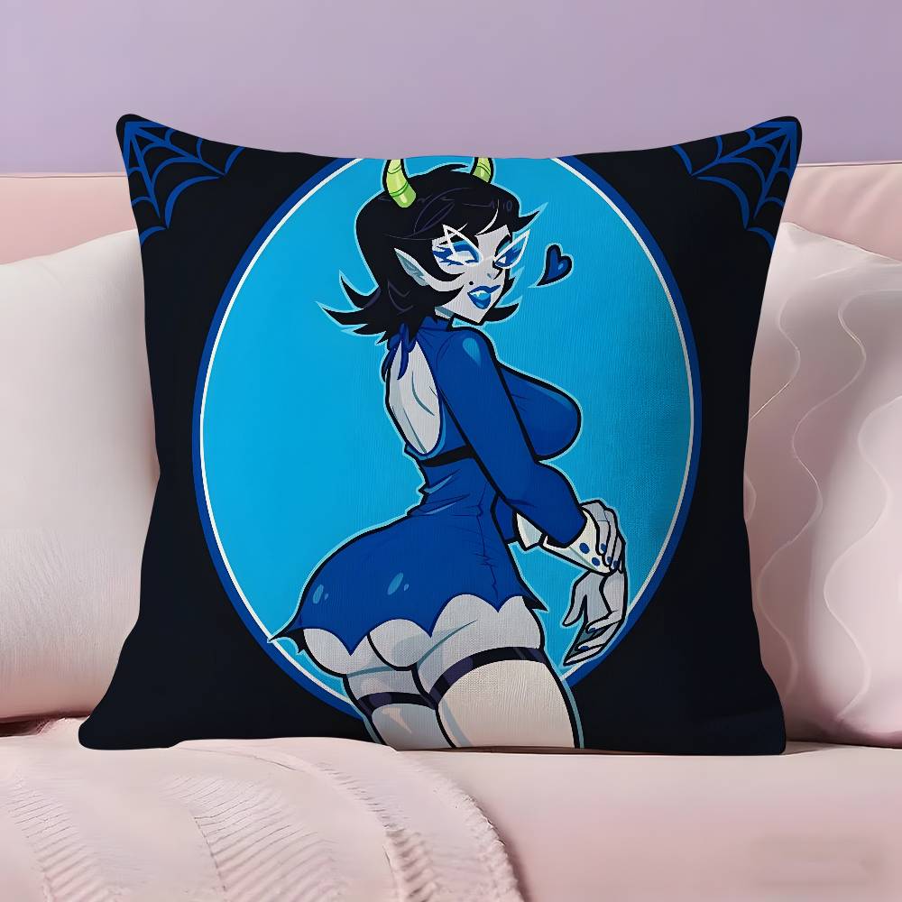 Anime HHomestuck Pillow Case Ultra Soft Skin Friendly Fabric Cloud Like Comfort Concealed Zipper