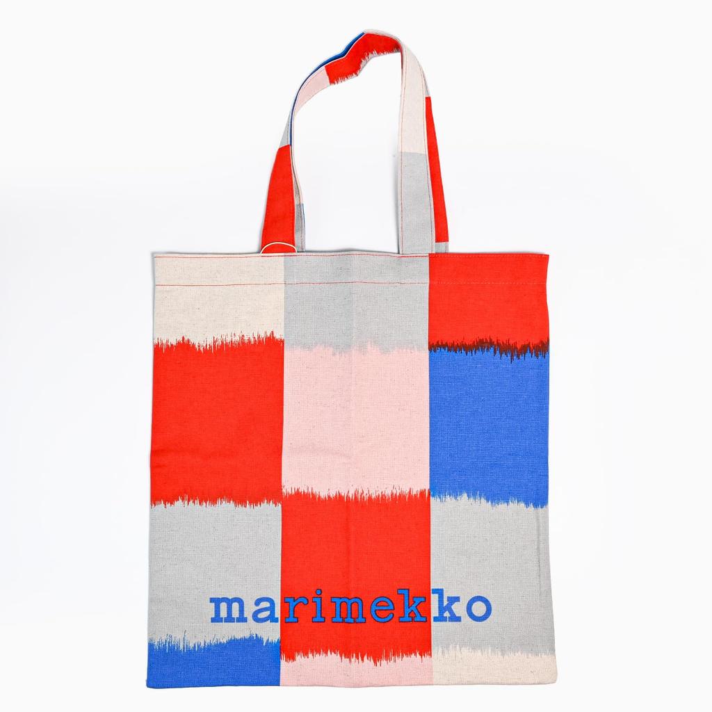 Тканевая сумка-тоут Marimekko Vankka в клетку, Женская, Мультиколор, 93983 093983 350, Скандинавский дизайн [Код товара]