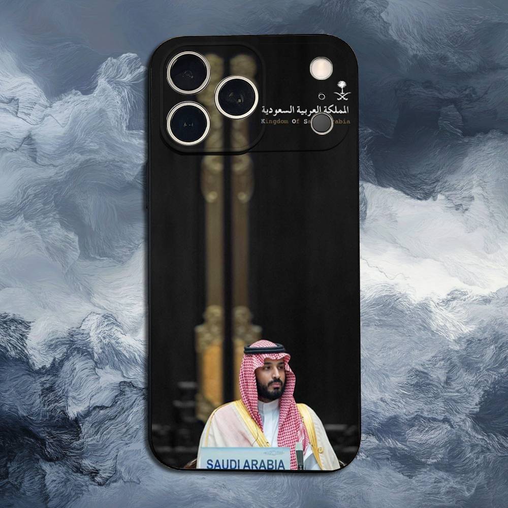Чехол для iPhone 15,16,12,14,17,13,11,Plus,Pro Max,8,7,XR,SE,XS,X,Mini с изображением Короля Салмана Аравийского, Мягкий Силикон, Черный