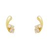 ESTELLE [Official] Women's K10 Yellow Gold Morganite Earrings 0222-9585-0019-0000