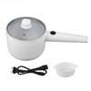 Electric Cooking Pot 1.8L Mini Multifunctional Anti Stick 2 Speed Adjustable 600W with Steam Basket