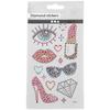 Rhinestone Stickers - Girly - 14 Pcs - Creative Decoration - Shiny Stickers - Ideal for Girls