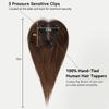 HAIRCUBE 100% человеческие волосы Remy, платиновые, коричневые, Ombre, кусочки человеческих волос для женщин, тонкие волосы, шелковая основа, зажим в топперах