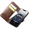 QIALINO For iPhone 16e Wallet Case Genuine Cow Leather Flip Cover Magnetic Clasp Full Protection