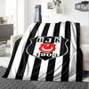 Beşiktaş Logo Print Flannel Blanket High Quality Warm Comfortable Cover for All Seasons Perfect for Gifts Home Decor