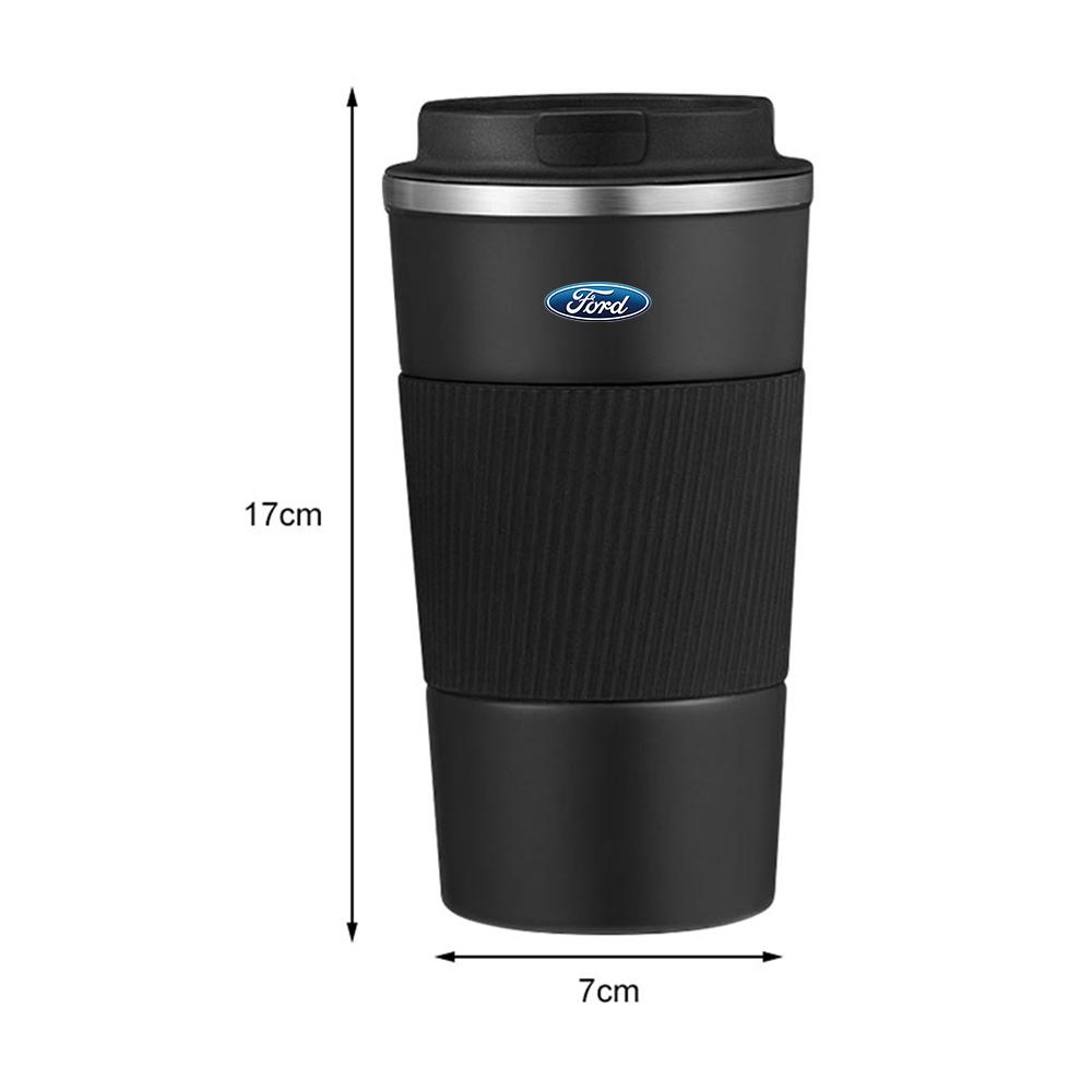 EWTJ7 Car Styling Stainless Steel Coffee Cup Double Layer Vacuum Insulation For Ford Ranger Focus Kuga Mustang Fusion Esco Mondeo mk5