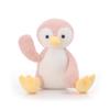 Apricot Lamb Pink Velvet Penguin Plush Toy for Kids, Soft and Cute, Fluffy Pink Velvet Penguin for Girls and Boys, 22cm