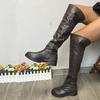 Косплей Мужские и Женские Сапоги Выступление Низкий Каблук Ботфорты Большой Размер 2025 Весна и Осень