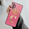 Чехол с золотым и розовым бриллиантом и короной для Samsung Galaxy A14 A73 A53 A71 A51 A31 A33 A22 A12 A21s A13 A32 A52s A72 A52 A23