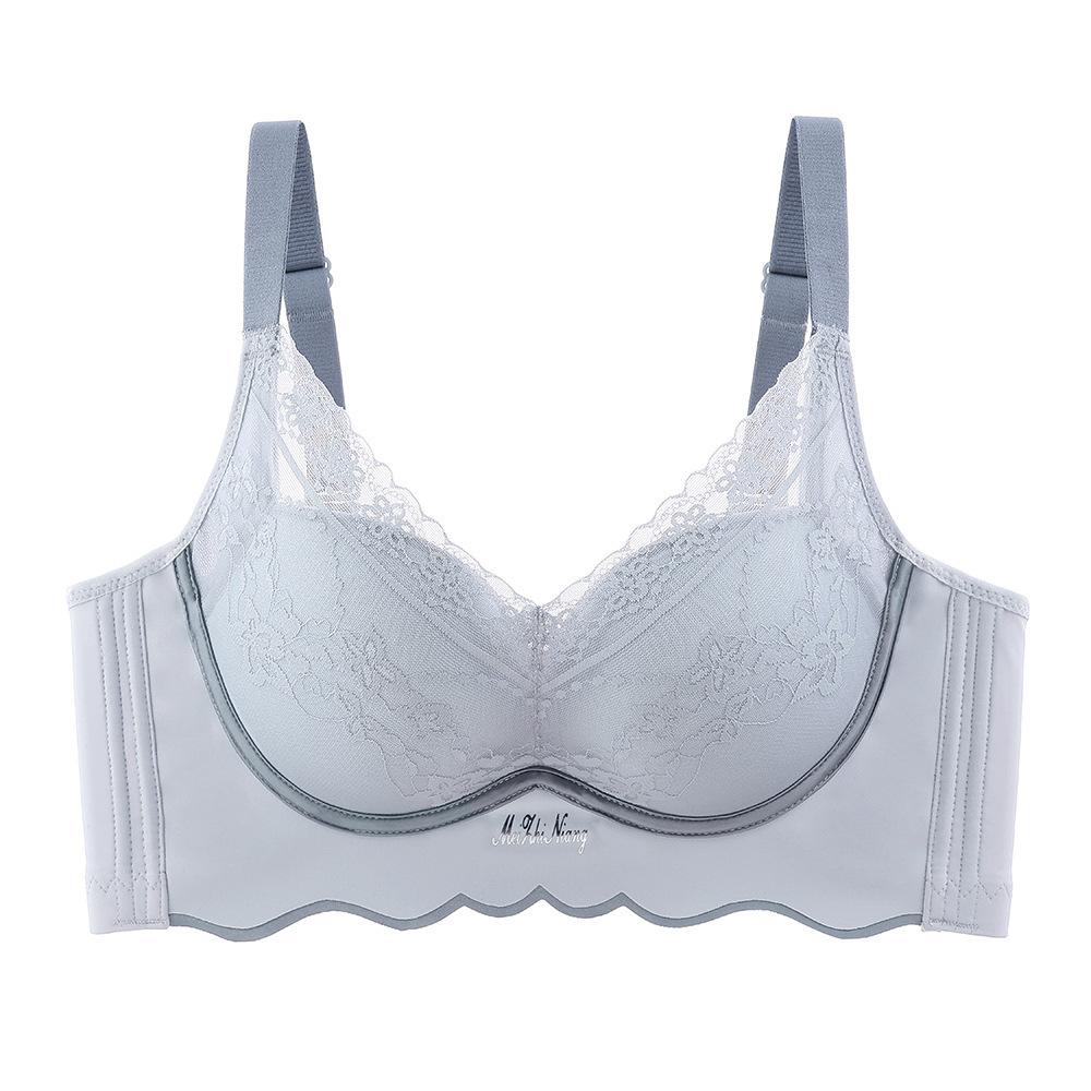 Кружевное регулируемое собрание, удобное нестальное кольцо, собирающее пороки груди, сексуальный бюстгальтер