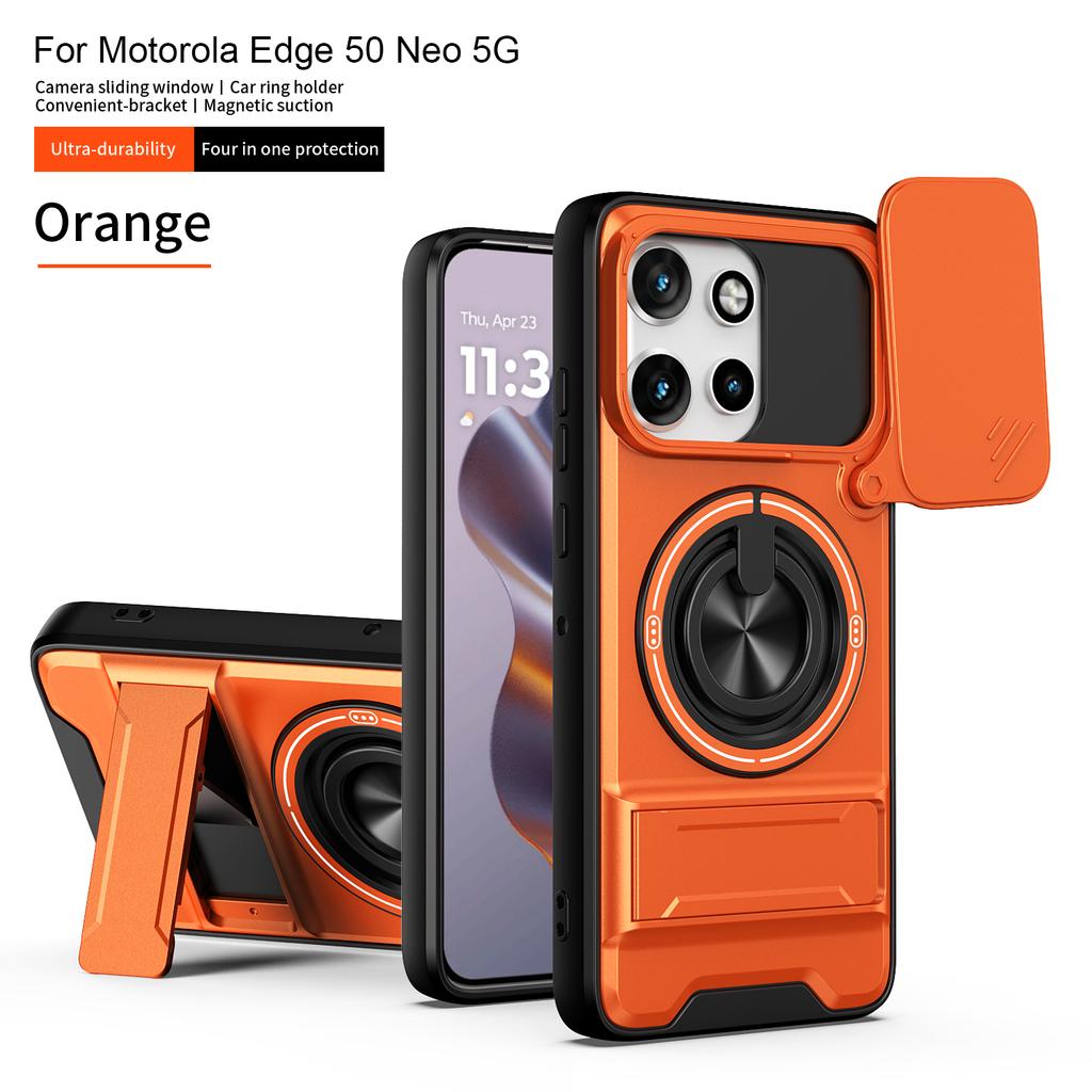 Чехол для Motorola Edge 50 Neo Чехол Moto edge 50 Neo Магнитный складной держатель Magsafe Военная броня Защитная крышка для камеры