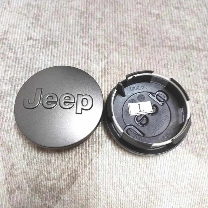 Для Jeep 4 шт. 55/63 мм Автомобильный значок Колпачок ступицы колеса Аксессуары для ступицы Для Jeep Grand Cherokee Wrangler JK Gladiator Compass Ren