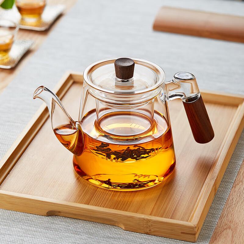 Утолщенный стеклянный чайник Meisini с фильтром