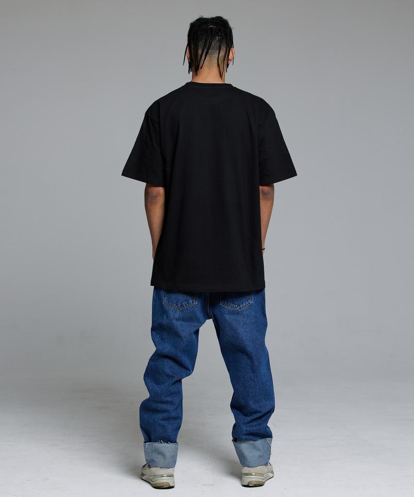 CREAM SODA LAB Swallow Twin Short Sleeve Tee Black