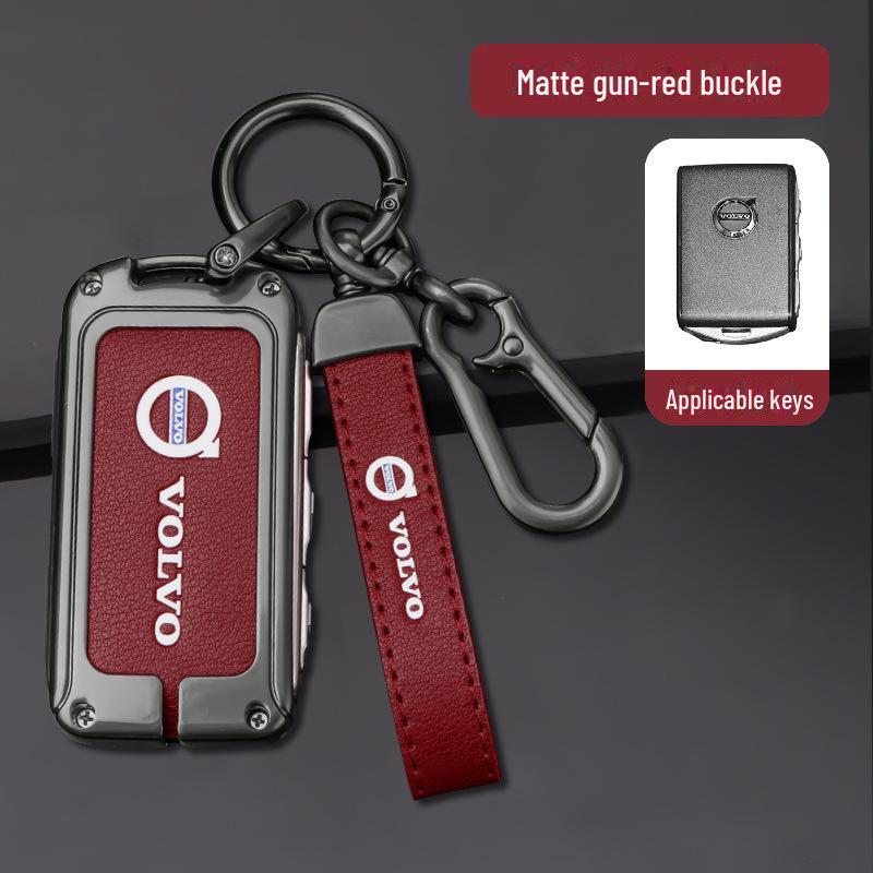 Чехол для ключа Volvo для XC60 и S90: Чехол для автомобильных аксессуаров для XC90, XC40, S60L - в комплект входит сумка с пряжкой