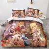 Game Genshin Impact Comforter Bedding Sets Quilt Bed Cover Duvet Cover Pillow Case 2-3 Pieces Sets Kids Adult Size