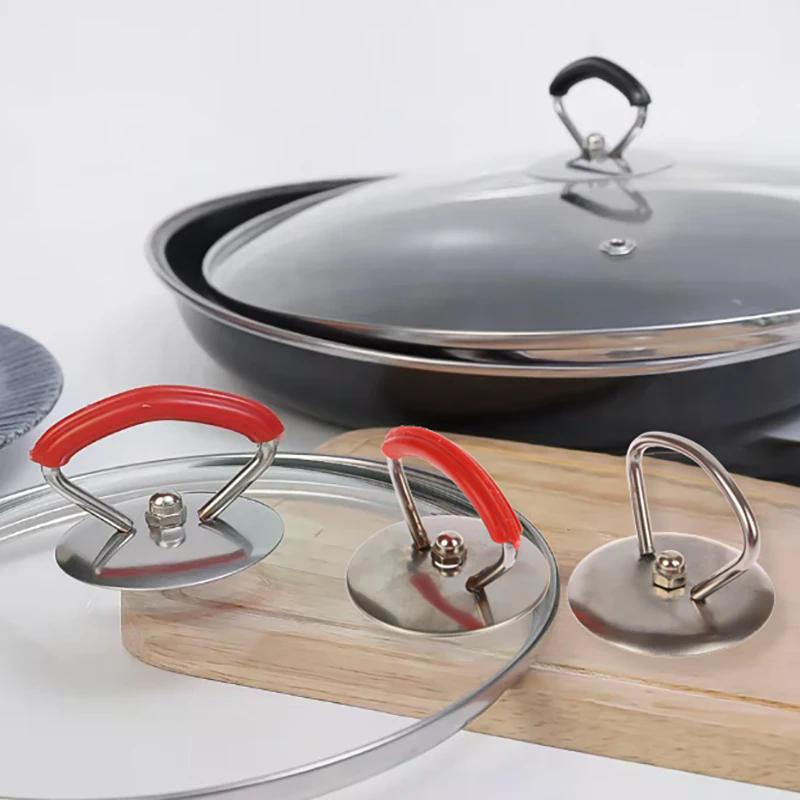 Универсальная крышка Lib, ручка, колпачок, термостойкая, кастрюля, кастрюля, крышка, ручка, сменная, подъемная ручка, кухонная силиконовая посуда, ручка