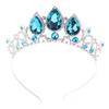Handmade Birthday Rhinestone Tiara Princess Crown Tiaras for Girls Pearl Headband Bling Bling