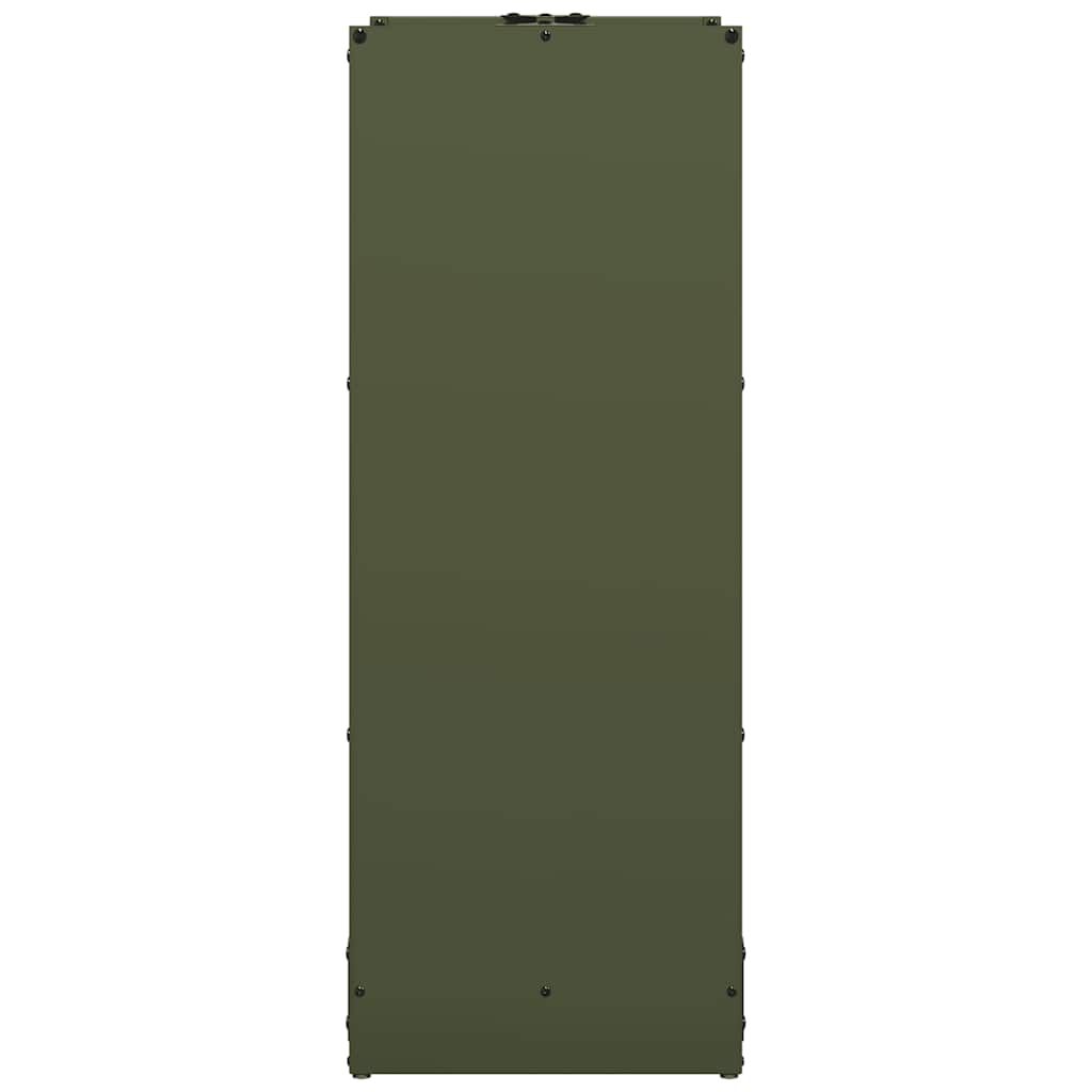 Firewood Rack Olive Green 40 x 30 x 80 cm Cold Rolled Steel