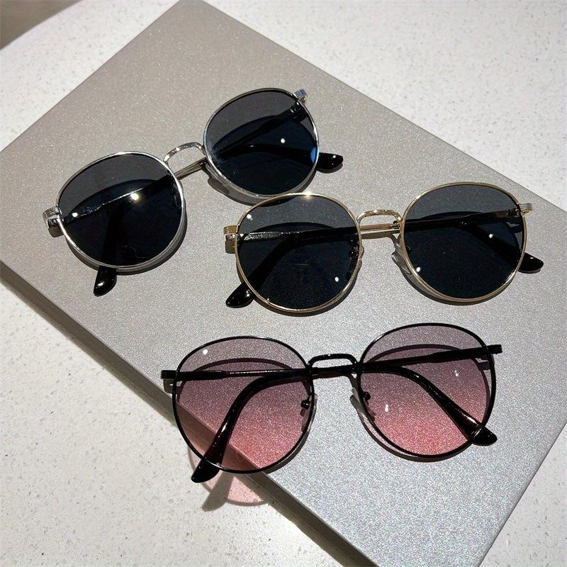 Круглые металлические классические солнцезащитные очки женские винтажные брендовые дизайнерские маленькие овальные солнцезащитные очки для женщин оттенки женские очки UV400