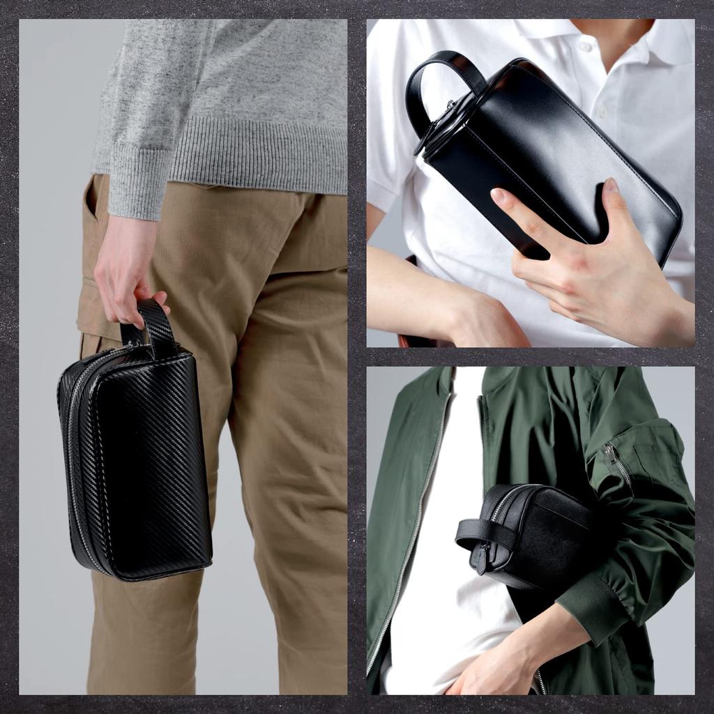 Сумка-клатч свадебная из натуральной кожи брендовая кожаная вторая сумка торжественный случай популярная стильная мужская ручка черная [PHLOX] мужская (Саффиано