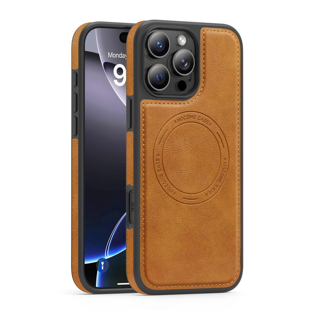 Роскошный чехол-бампер с магнитной застежкой из коровьей кожи для iPhone 17 Air 16 PM 15 Pro Max Samsung S25 S24 S23 Ultra Google Pixel 10 Противоударный защитный чехол