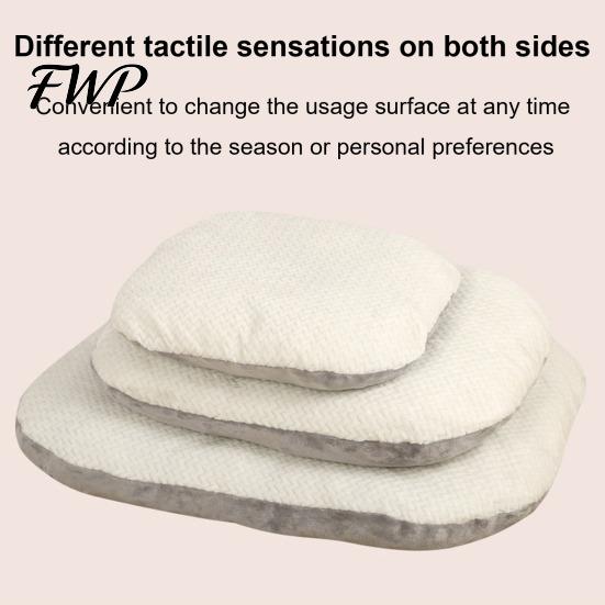 Durable Pet Bed Mat Dog Double-sided Cat Sleeping Pad Cushion with High-elastic Pearl Cotton Removable Washable Cover Supportive Bedding for