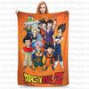 Плетеное одеяло Dragon Ball Z Фланелевое Аниме Сон Гоку Мягкие пледы для кровати Спальни Покрывало