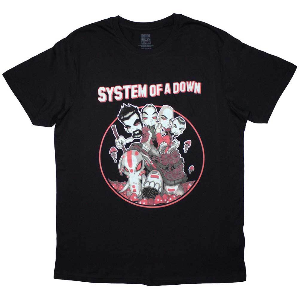 System Of A Down Unisex Tshirt Mushroom People (Small)