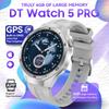 Новые DT Watch5 Улучшенные Ультра Большие 4 ГБ Памяти Умные Часы Мужские GPS Карта MP3/MP4 Плеер Bluetooth Звонок Спорт Мода Умные Часы