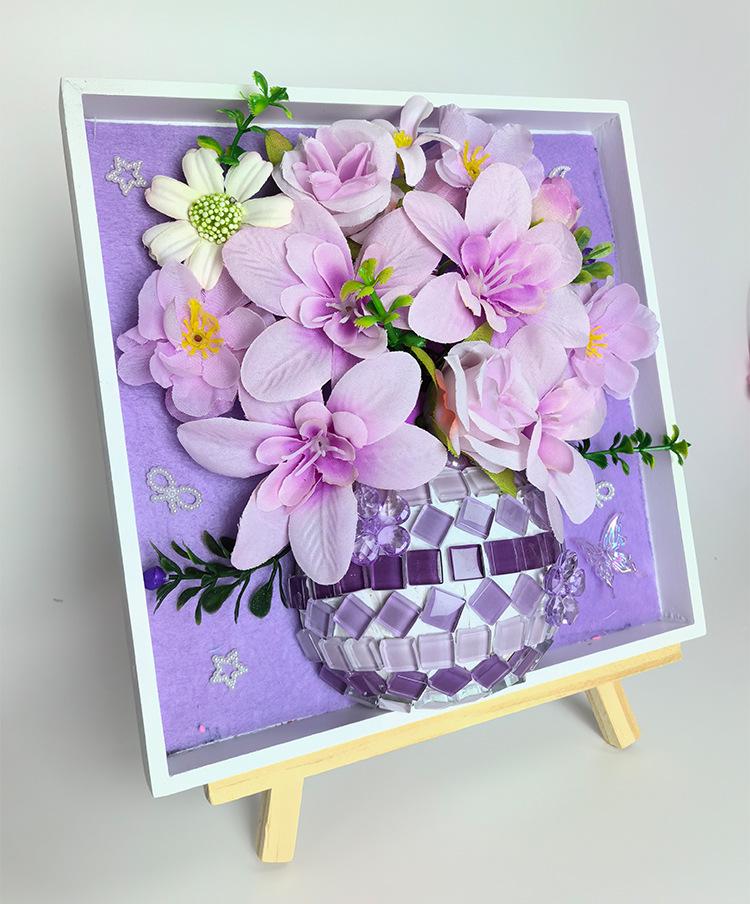 Детский 3D-мозаичный набор для создания вазы DIY - Командное занятие и подарок на День матери