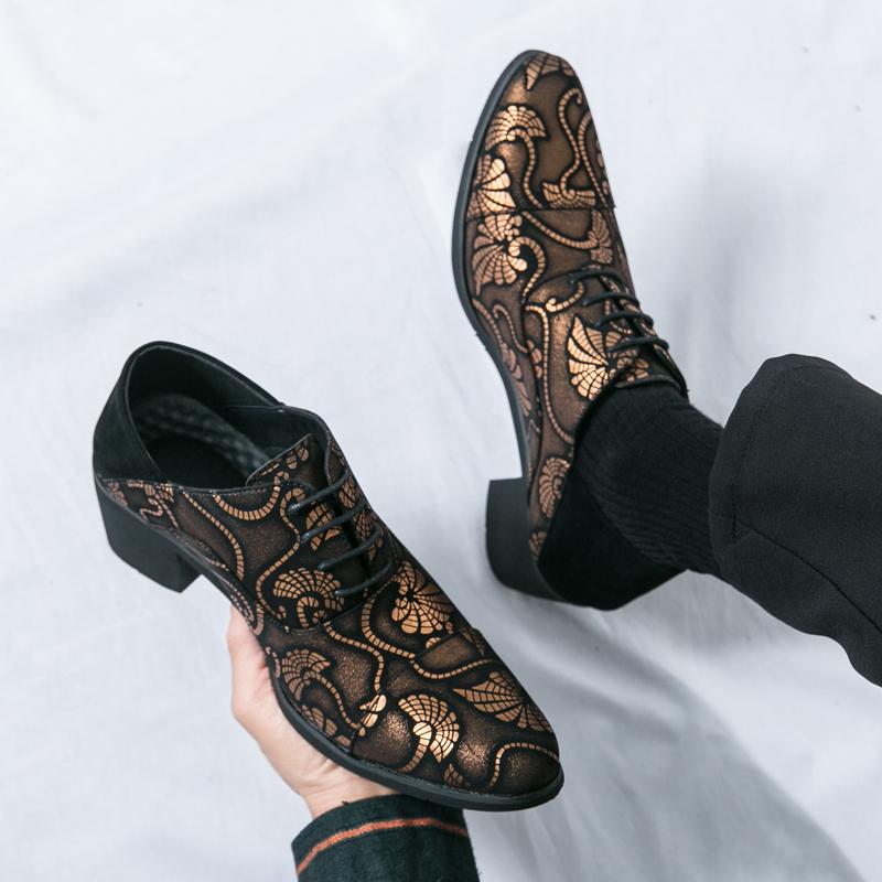 Men's Casual Business Leather Shoes Mens Luxury Brand Dress Office Shoes Men Wedding Party Oxfords Footwear New Chelsea