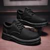 Новая мужская обувь для бизнеса Платформа Шнуровка Мода Британский стиль Повседневная Толстая подошва Противоскользящая Роскошная обувь для мотоциклистов Zapatos Mujer