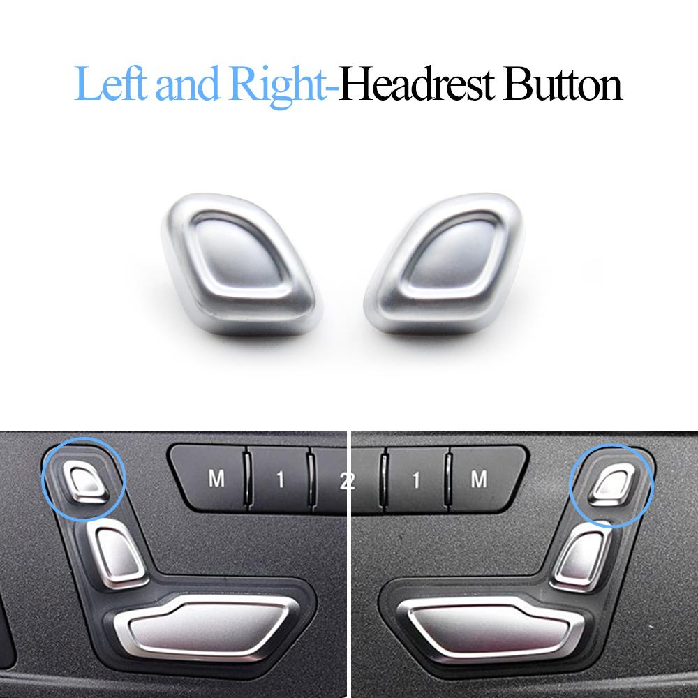 Front Seat Adjustment Headrest Switch Button Cover For Benz A B C E ML GL GLE GLK CLS W204 W212 W207 W166 X204 W218 W172 W246